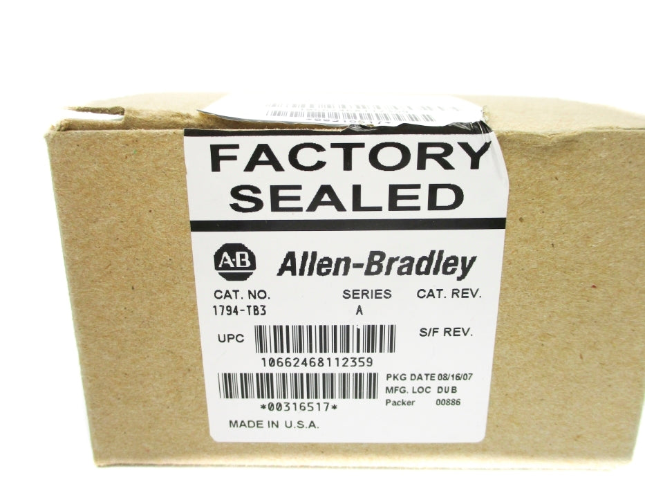 INDUSTRIAL SPARE PART 1794-TB3 SER. A 120VAC 10A NSMP