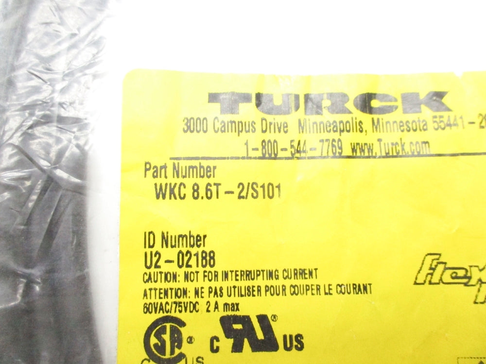 TURCK WKC8.6T-2/S101 U2-02188 NSMP