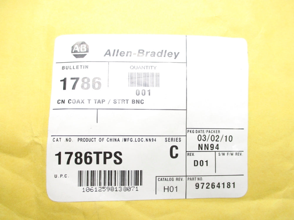 ALLEN BRADLEY 1786-TPS SER. C DATE: 2010 NSFS