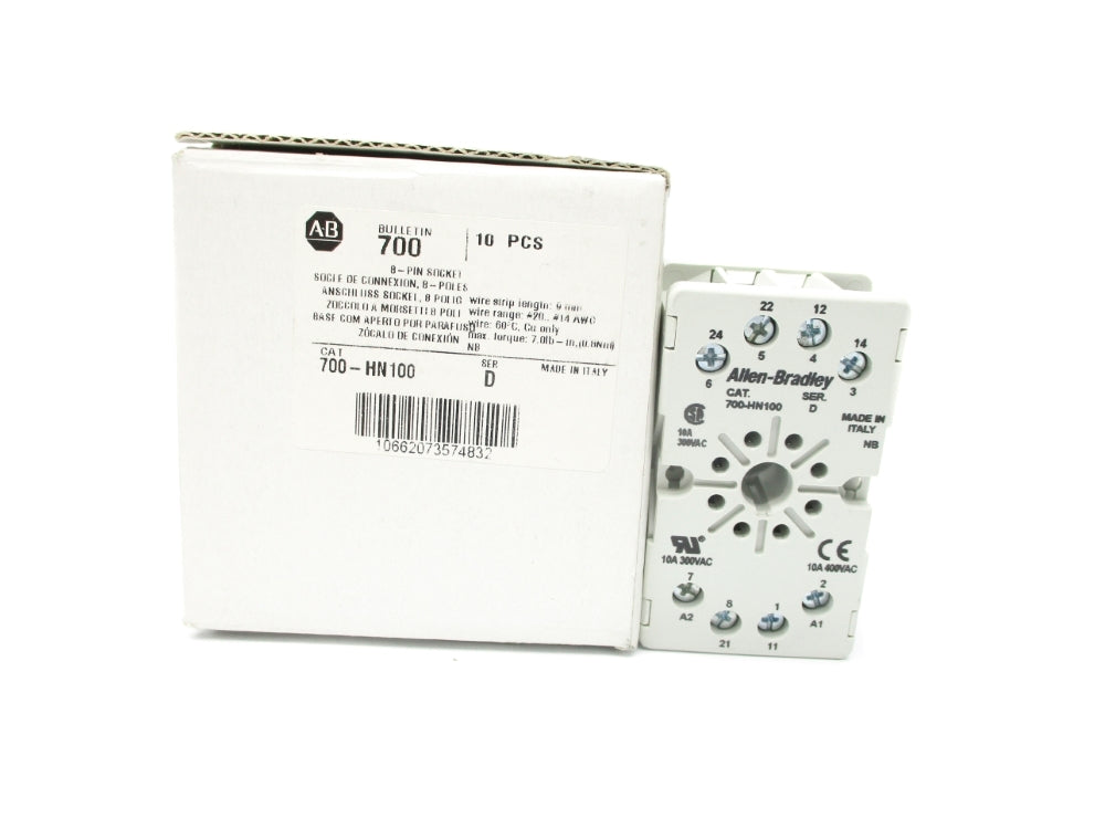 ALLEN BRADLEY 700-HN100 SER. D (PKG OF 10) (WH) NSMP