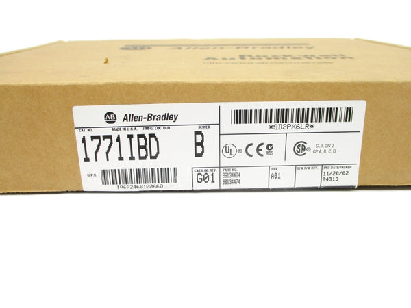 ALLEN BRADLEY 1771-IBD SER. B 10-30VDC 0.130A NSMP