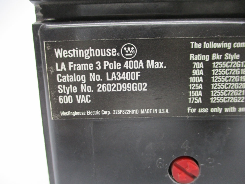 WESTINGHOUSE LA3400F NSNP