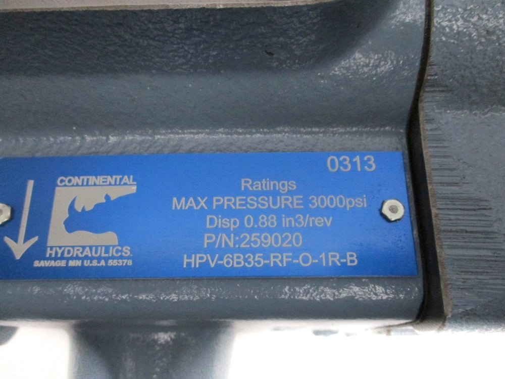 CONTINENTAL HYDRAULICS HPV-6B35-RF-O-1R-B 259020 3000PSI NSNP