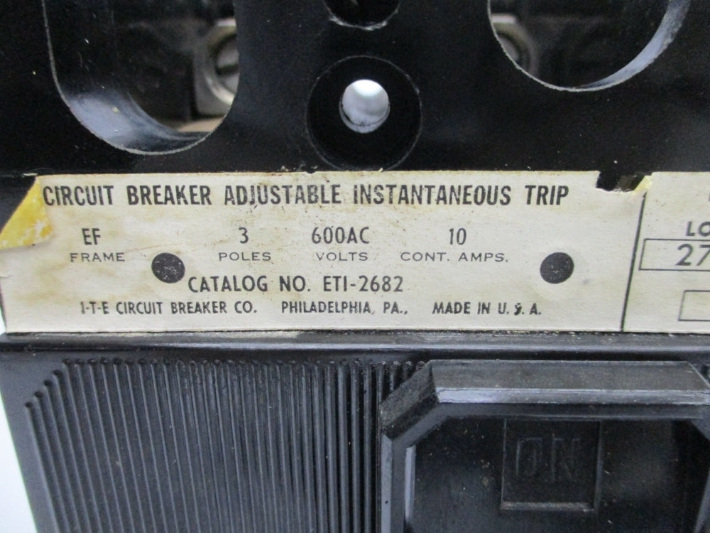 ITE ETI-2682 10A 600VAC NSNP