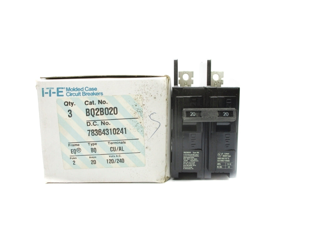 ITE BQ2B020 20A 120/240VAC (PKG OF 3) NSMP