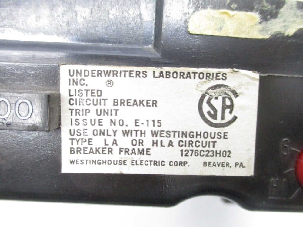 WESTINGHOUSE 1276C23H02 UNMP
