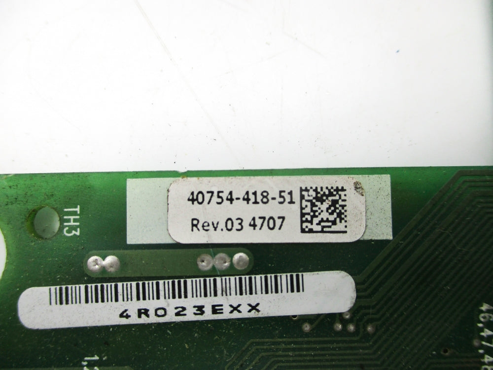 INDUSTRIAL SPARE PART 40754-418-51 REV. 03 UNMP