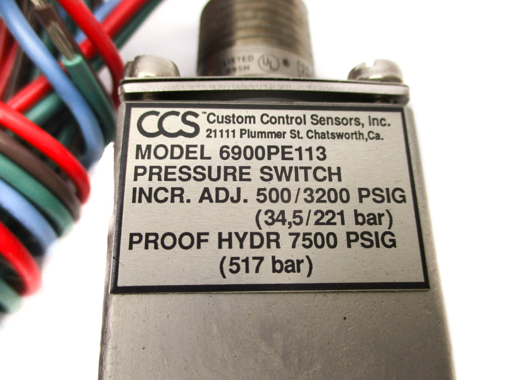 CCS 6900PE113 500/3200PSIG NSNP