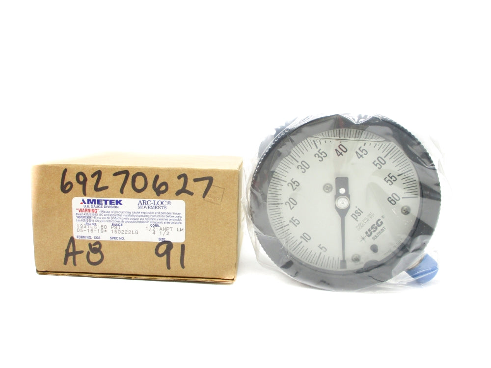 AMETEK 1931LG 60PSI 4-1/2" NSMP
