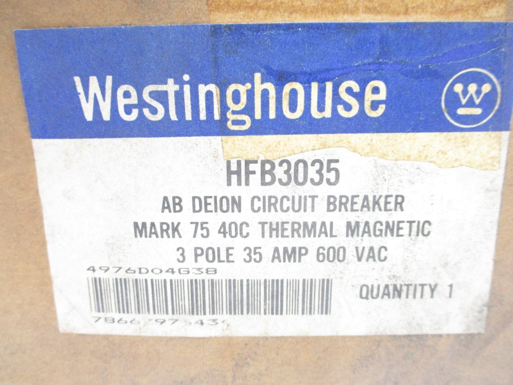 WESTINGHOUSE HFB3035 35A 600VAC NSMP