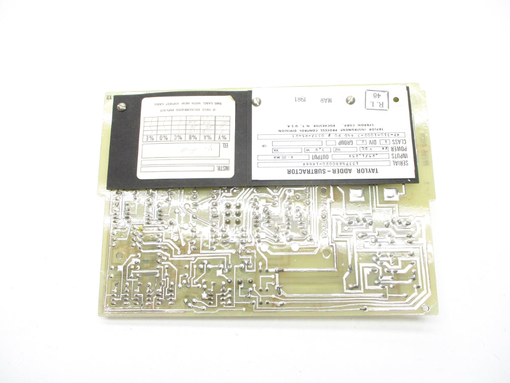 TAYLOR INSTRUMENT 47-310-1002-3 NSNP