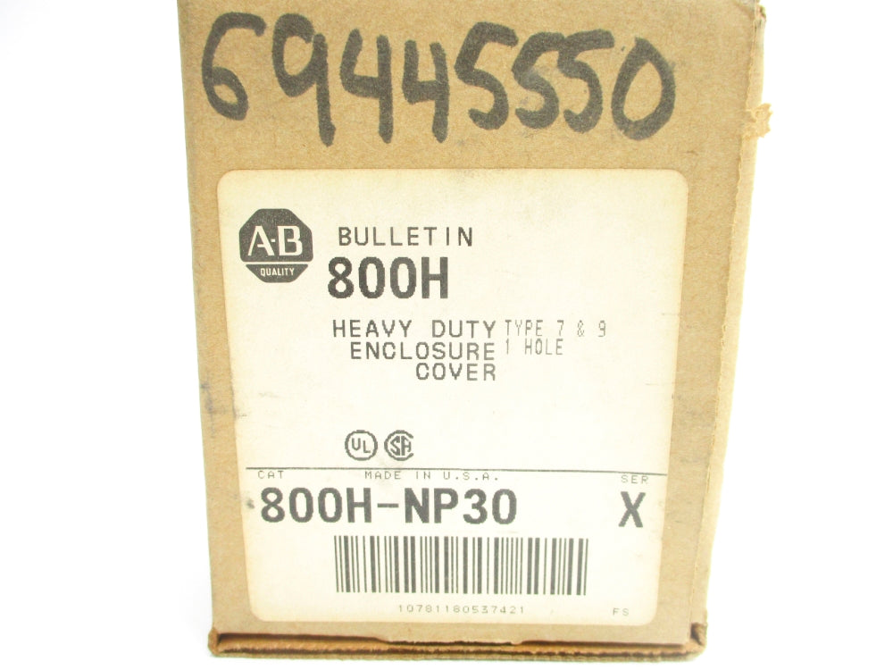 ALLEN BRADLEY 800H-NP30 SER. X (BR/WH) NSMP