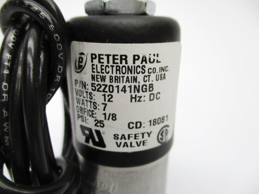 PETER PAUL 52Z0141NGB 25PSI 12V NSNP