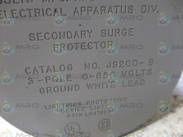 JOSLYN J9200-9 SECONDARY SURGE PROTECTOR *USED*