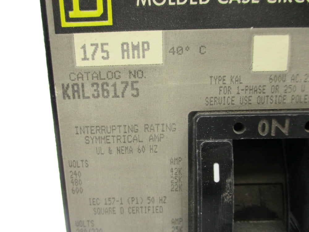 SQUARE D KAL36175 175A 600V NSNP
