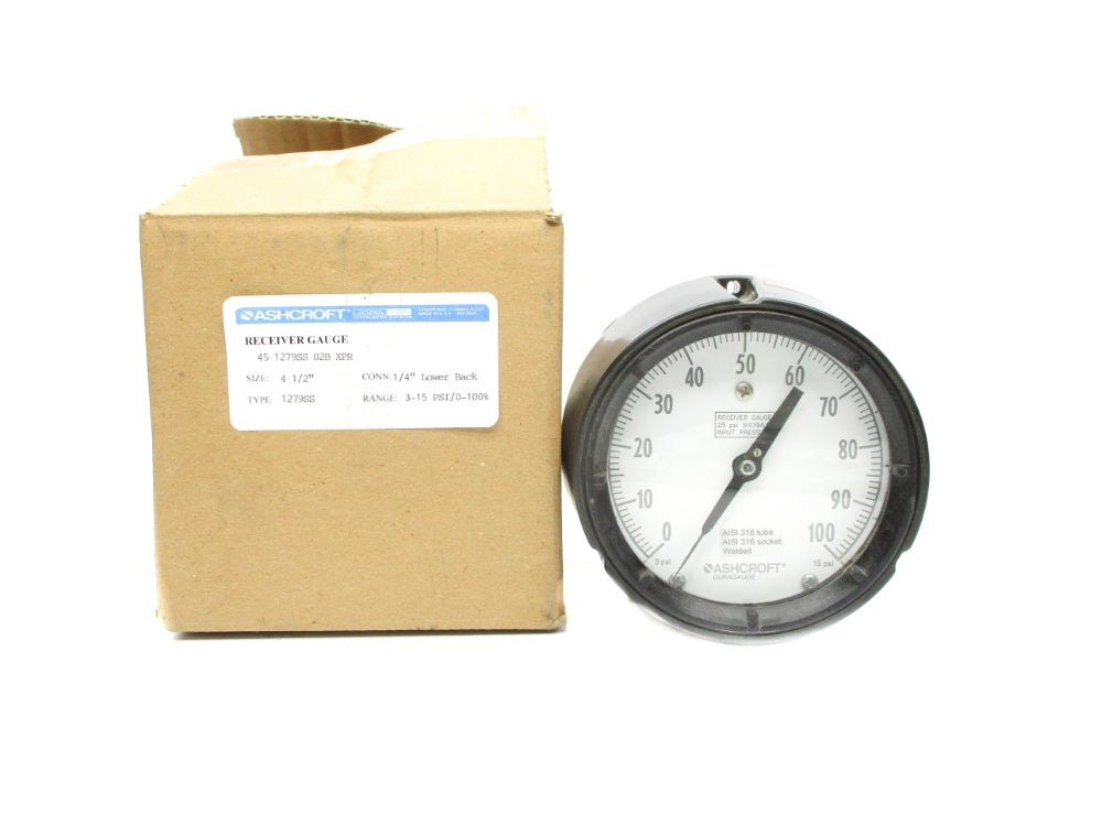 ASHCROFT 451279SS02BXPR 3-15PSI NSMP
