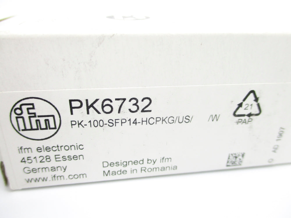 IFM EFECTOR PK-100-SFP14-HCPKG/US/ PK6732 9.6-32VDC NSMP