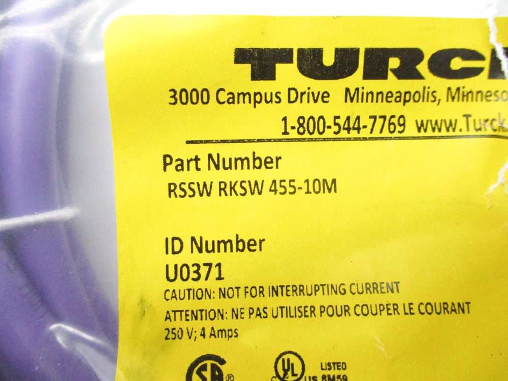 TURCK RSSWRKSW455-10M U0371 NSMP