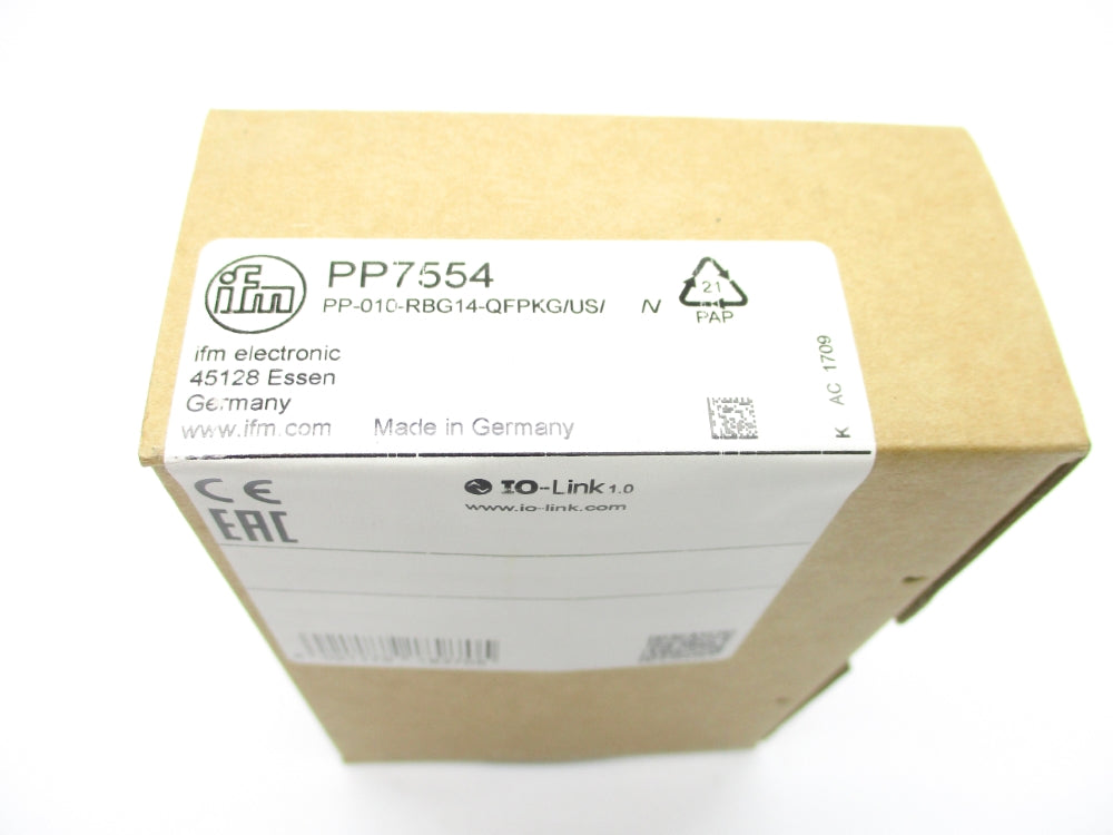 IFM EFECTOR PP-010-RBG14-QFPKG/US PP7554 NSFS