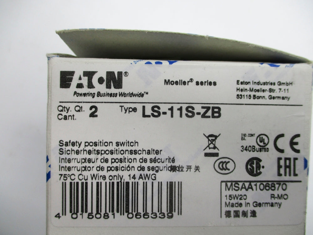 EATON LS-11S-ZB (PKG OF 2) NSMP