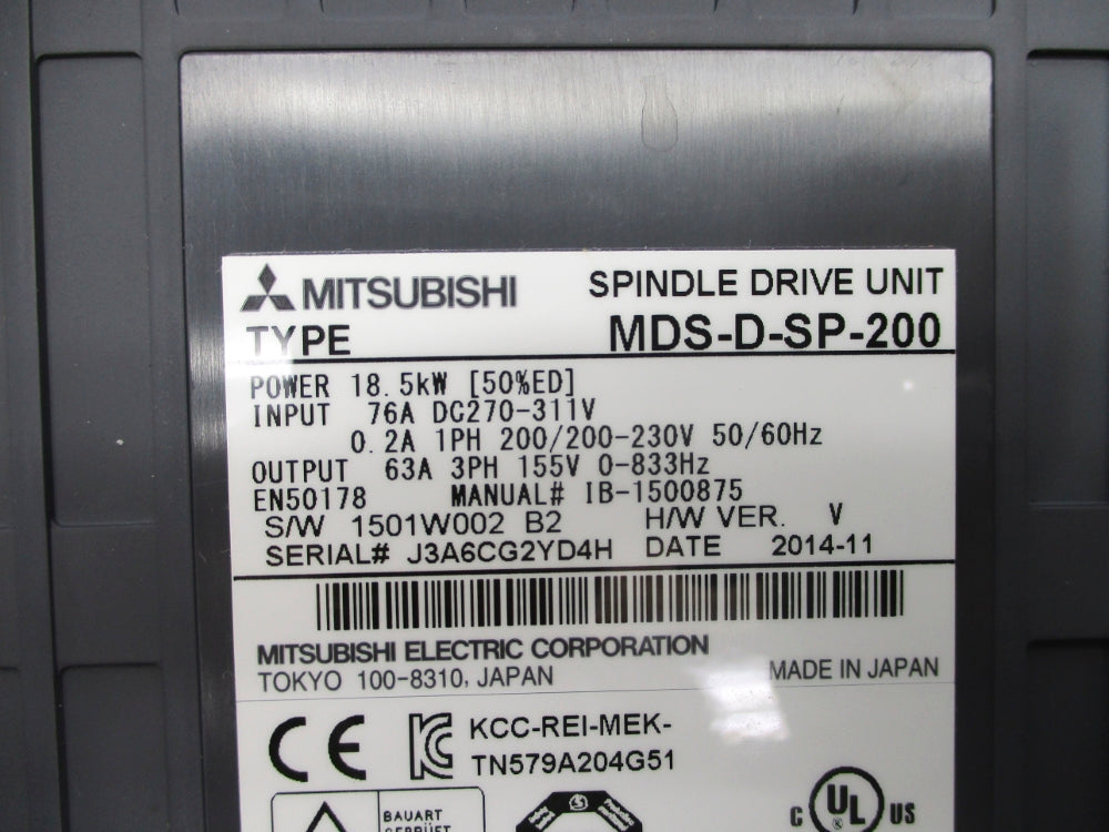 MITSUBISHI ELECTRIC MDS-D-SP-200 NUPI
