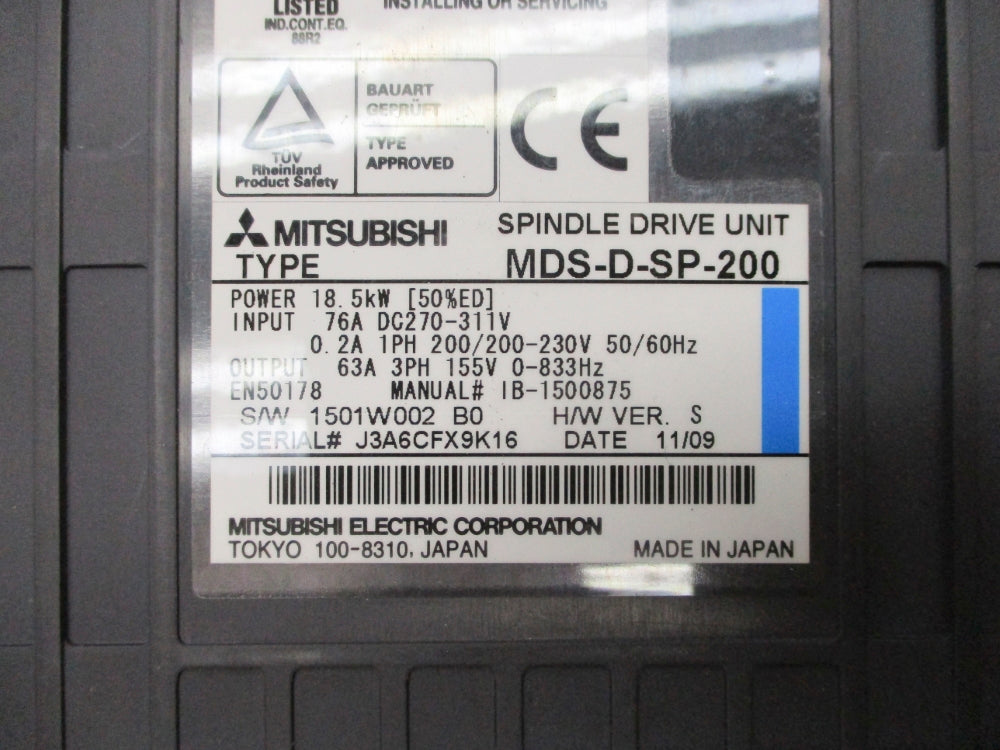 MITSUBISHI ELECTRIC MDS-D-SP-200 UNMP