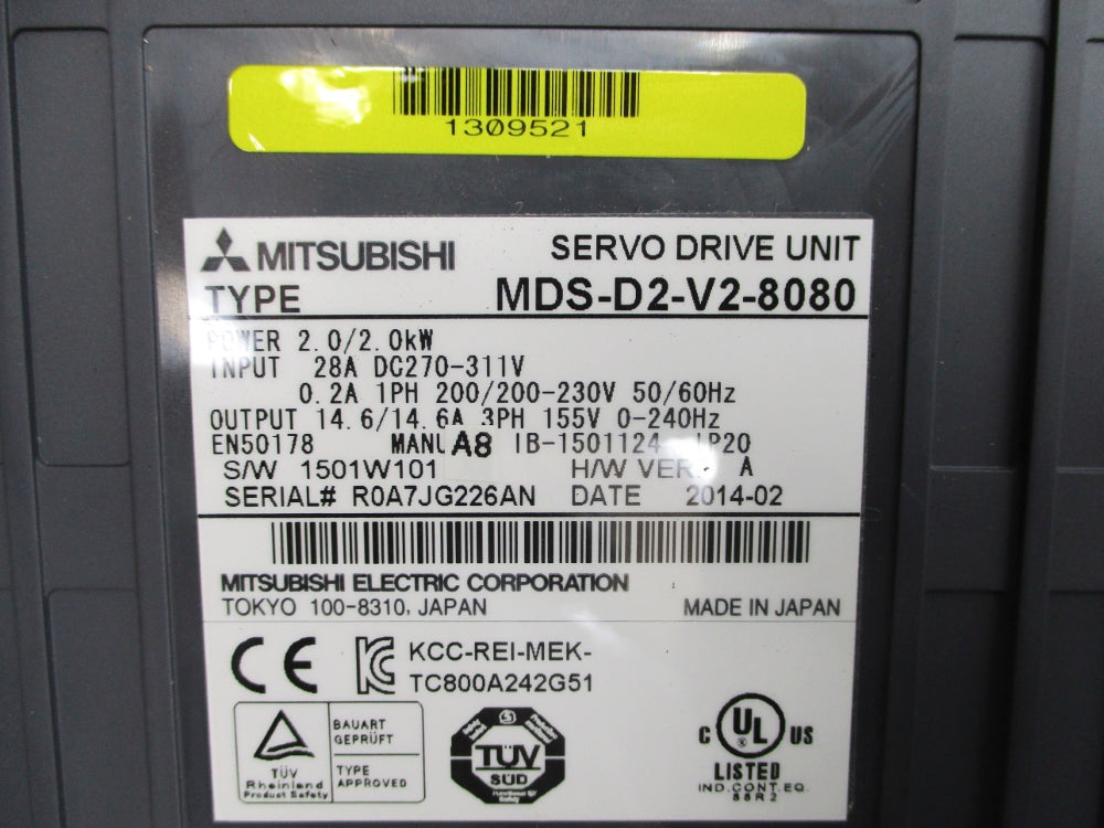 MITSUBISHI ELECTRIC MDS-D2-V2-8080 NSNP