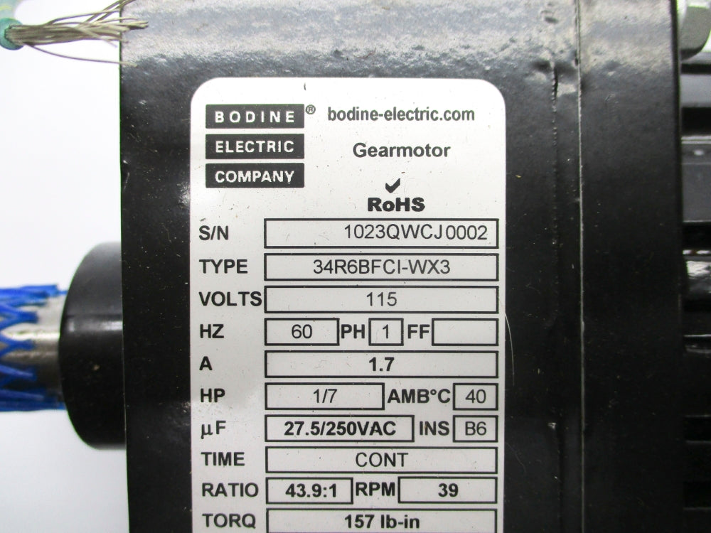 BODINE ELECTRIC 34R6BFCI-WX3 NSNP