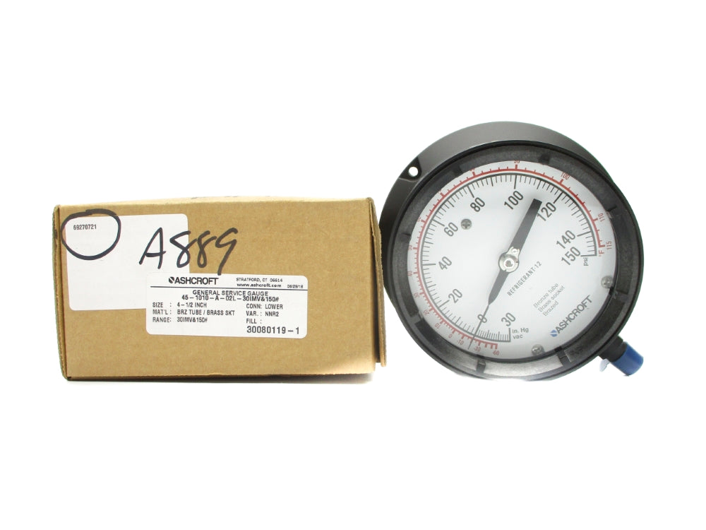ASHCROFT 45-1010-A-02L-30IMV&150# 30-150PSI NSMP