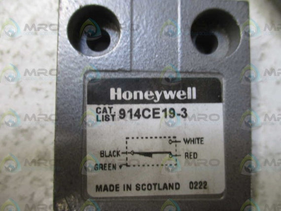 HONEYWELL 914CE19-3 LIMIT SWITCH *NEW NO BOX*