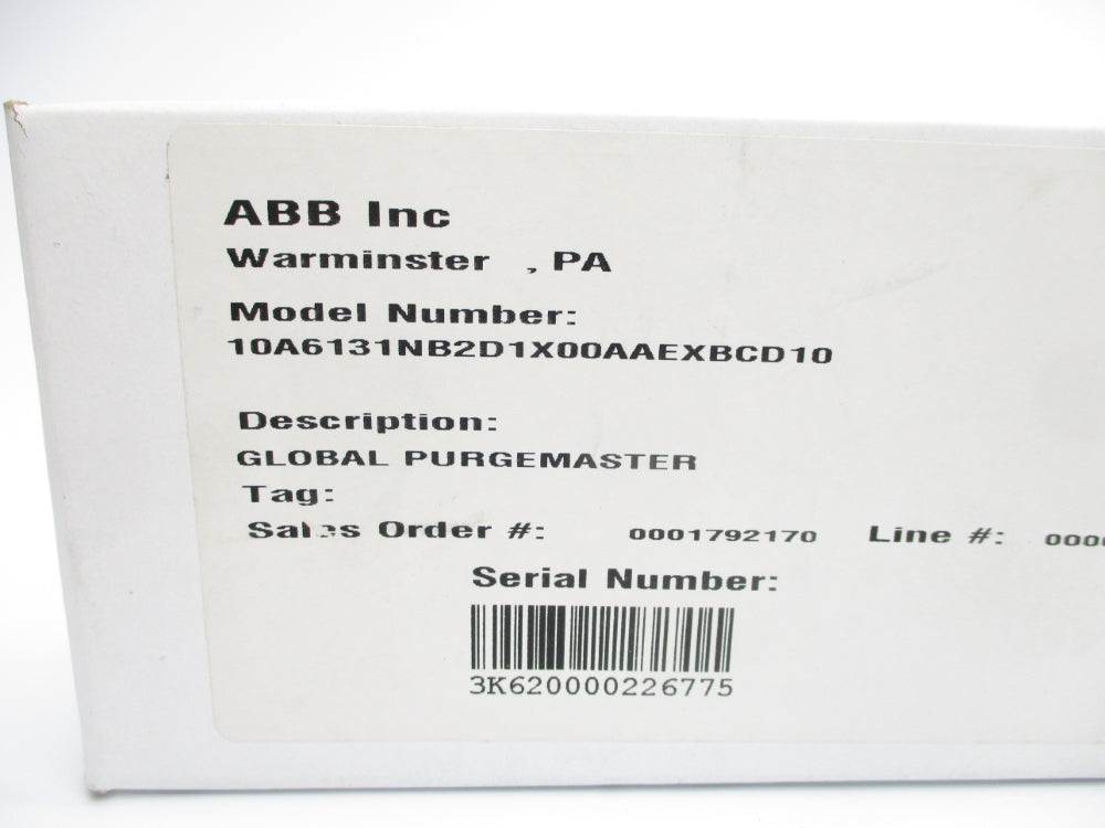 ABB 10A6131NB2D1X00AAEXBCD10 150PSIG NSMP