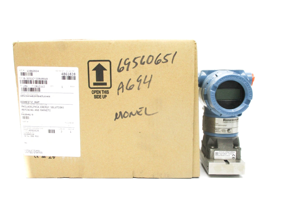 ROSEMOUNT 3051CG4A44B2AM5B4E5L6Q4Q8 300PSI NSMP