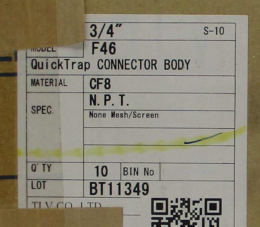 TLV F46-3/4 710PSIG (PKG OF 10) NSMP