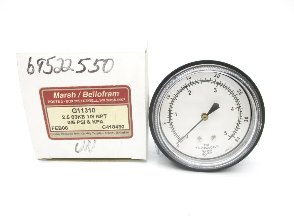 MARSH/BELLOFRAM G11310 0-5PSI NSMP