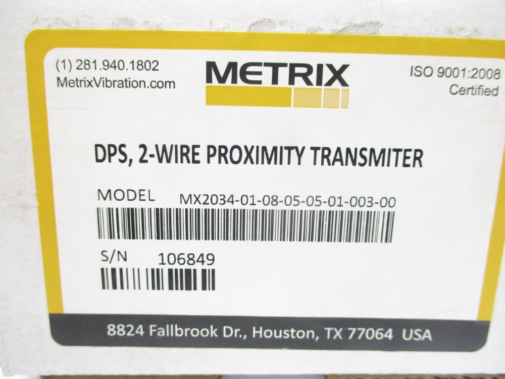 METRIX MX2034-01-08-05-05-01-003-00 NSMP