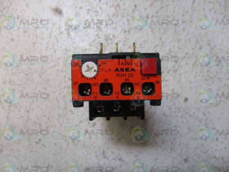 ASEA RVH22 OVERLOAD RELAY 2.5-4A *NEW NO BOX*