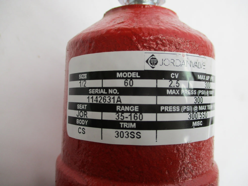 JORDAN VALVE 60 300PSI 550'F 1/2" NSNP