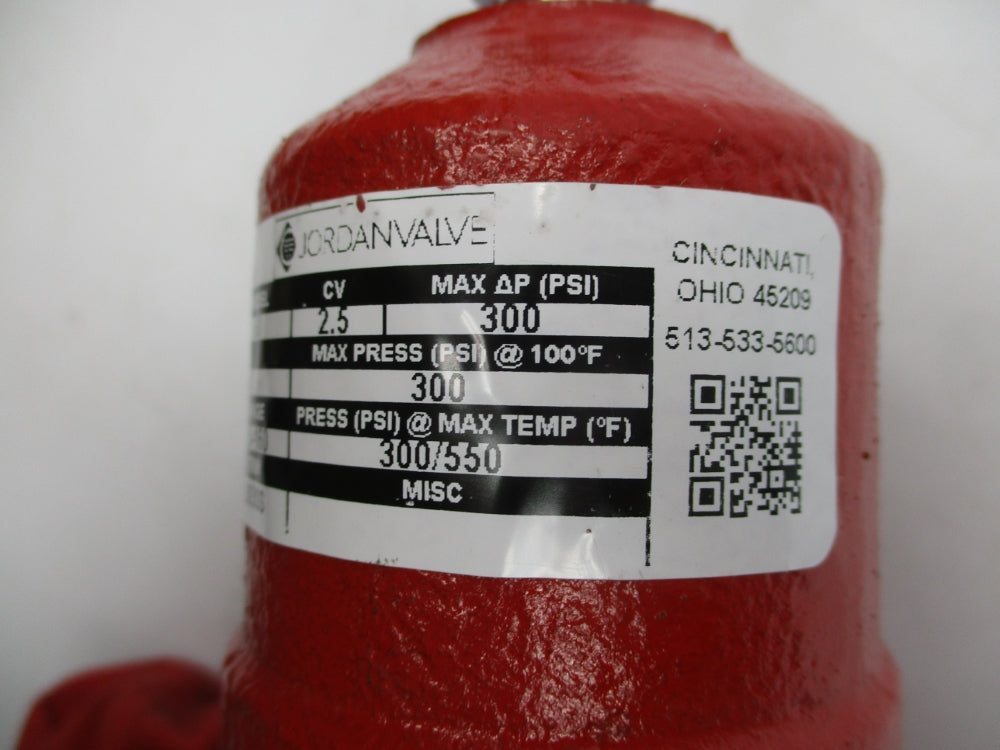 JORDAN VALVE 60 300PSI 550'F 1/2" NSNP