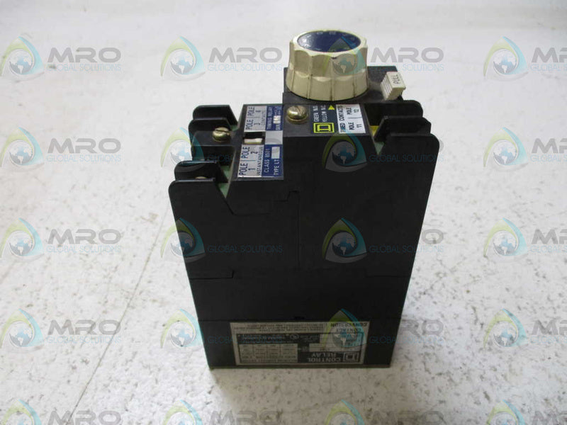 SQUARE D 8501-L0-40 CONTROL RELAY 120V *NEW NO BOX*