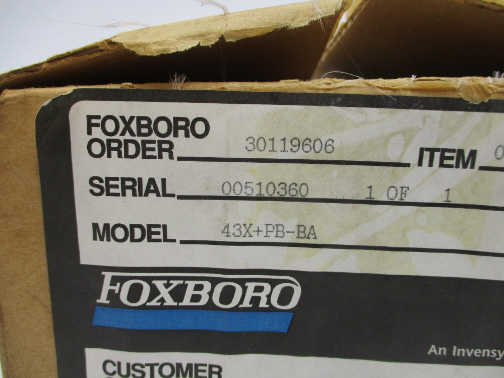 FOXBORO 43X+PB-BA 0-50PSIG NSMP