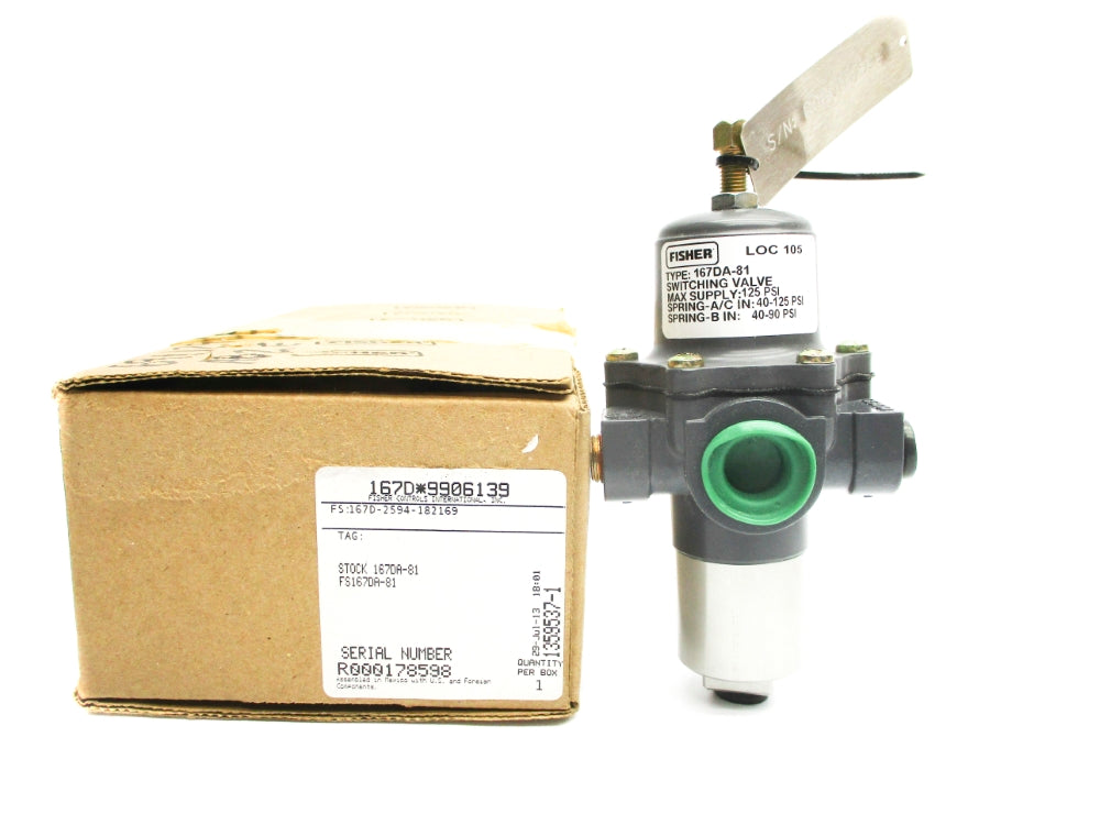 FISHER CONTROLS 167D-2594-182169 167DA-81 125PSI NSMP