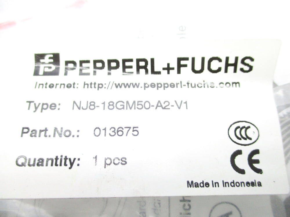 PEPPERL+FUCHS NJ8-18GM50-A2-V1 013675 NSMP