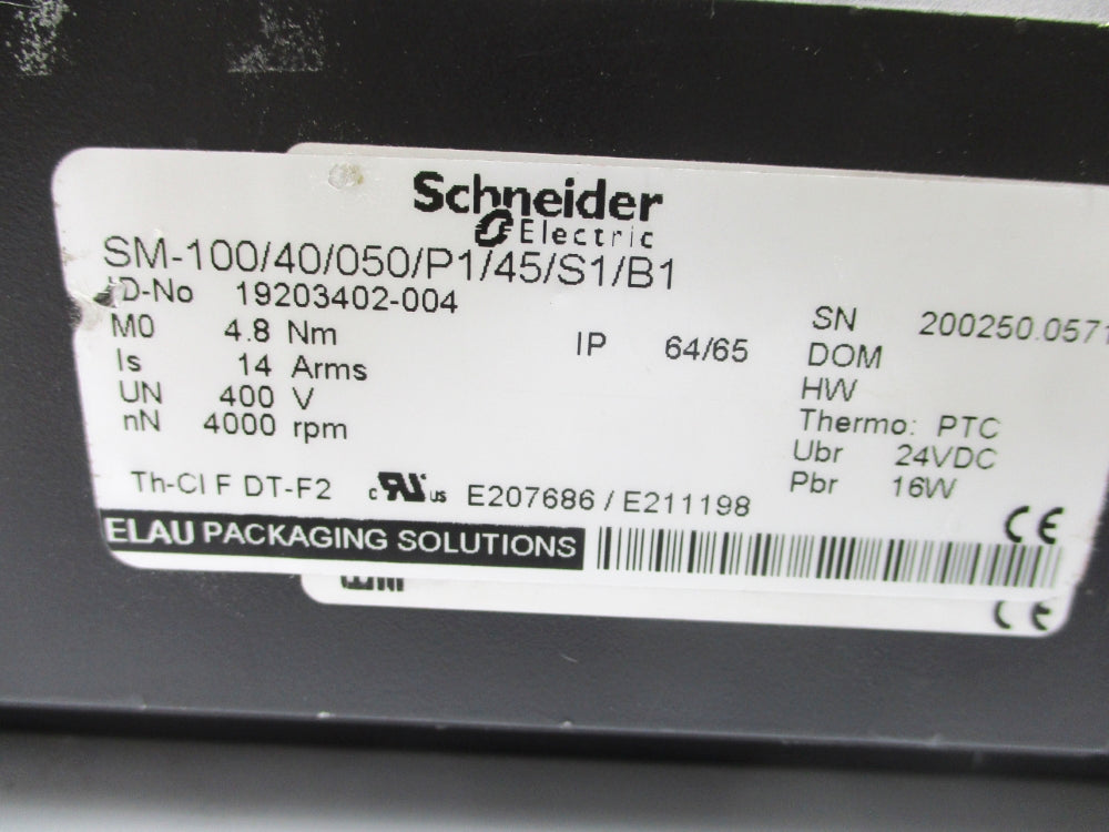 SCHNEIDER ELECTRIC SM-100/40/050/P1/45/S1/B1 UNMP