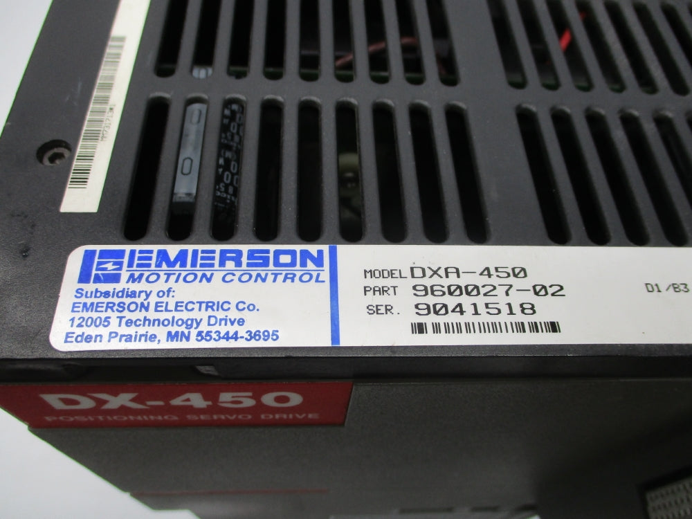 EMERSON DXA-450 960027-02 UNMP