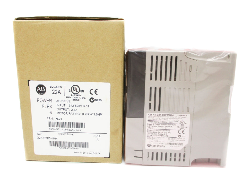 ALLEN BRADLEY 22A-D2P3N104 SER. A F/W 6.01 (BR/WH) NSMP
