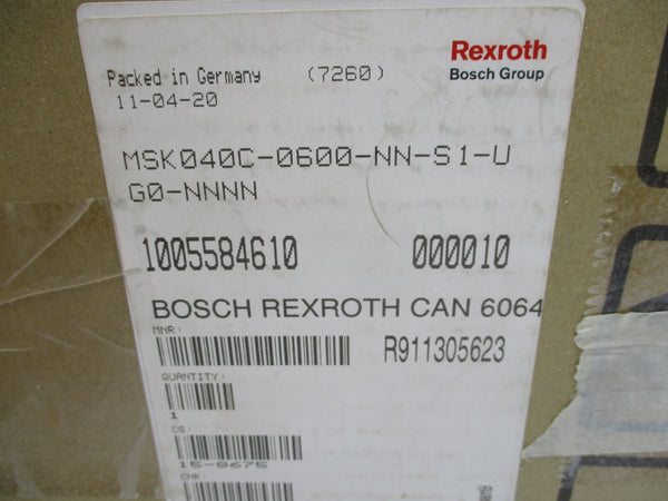 REXROTH MSK040C-0600-NN-S1-UG0-NNNN R911305623 NSMP