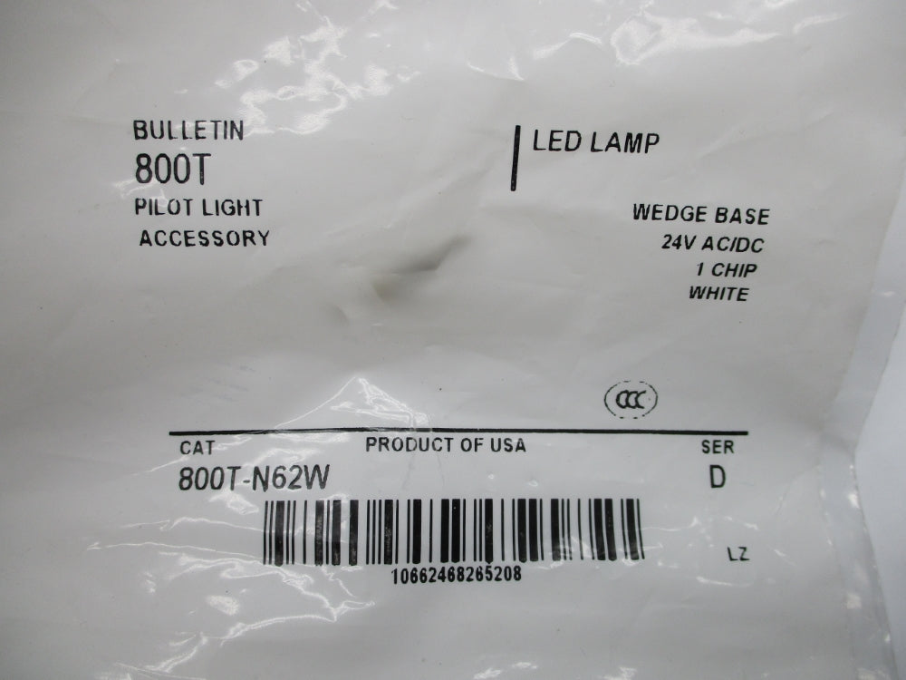 INDUSTRIAL SPARE PART 800T-N62W SER. D NSMP