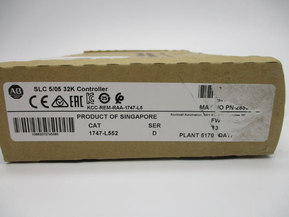 ALLEN BRADLEY 1747-L552 SER. D F/W 13 NSFS