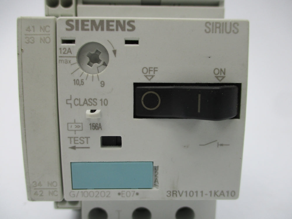 SIEMENS 3RV1011-1KA10 9-12A (AS PICTURED) NSNP