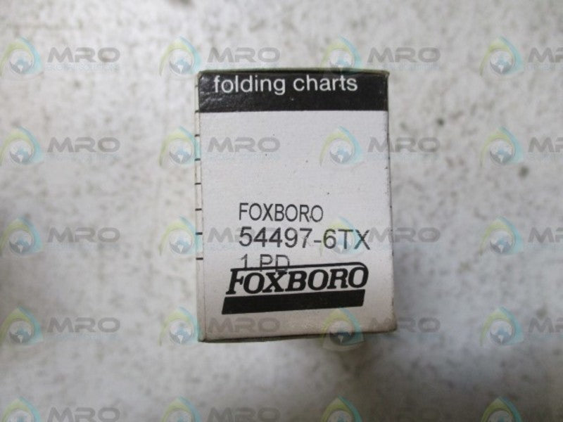 FOXBORO 54497-6TX FOLDING CHARTS *NEW IN BOX*